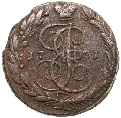 купить 5 копеек 1771 ЕМ орёл 1770-1777, нового образца