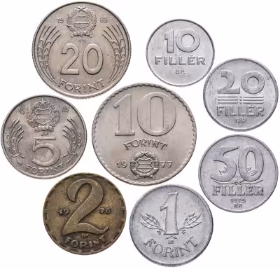 купить Венгрия набор из 8 монет 1970-1989