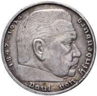 купить Германия, Третий рейх 5 рейхсмарок 1939 "А"