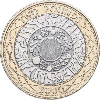 купить Великобритания 2 фунта (pounds) 2000