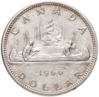 купить Канада 1 доллар (dollar) 1966