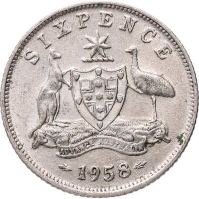 купить Австралия 6 пенсов (pence) 1958