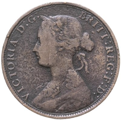 купить Великобритания 1/2 пенни (penny) 1862