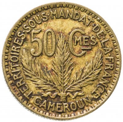 купить Французский Камерун 50 сантимов (centimes) 1926