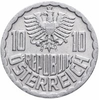 купить Австрия 10 грошей (groschen) 1965-1997