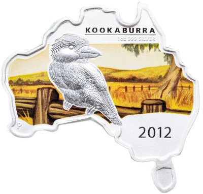 купить Австралия 1 доллар 2012 "Австралийский материк: Кукабарра" в футляре с сертификатом