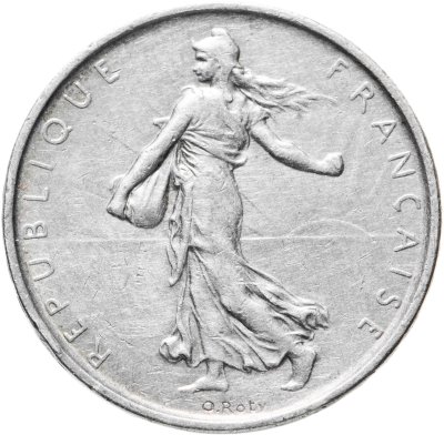 купить Франция 5 франков (francs) 1962