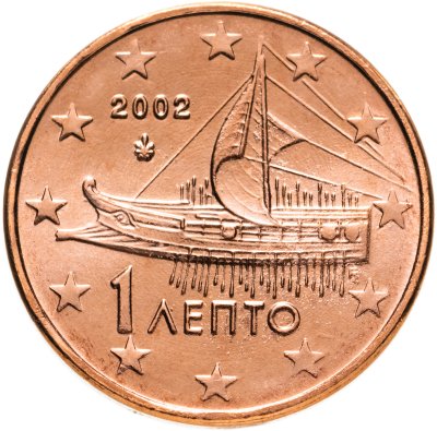 купить Греция 1 евро цент (cent) 2002 без монетного двора