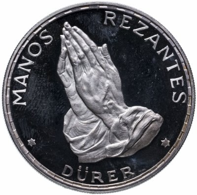 купить Экваториальная Гвинея 100 песет (pesetas) 1970 Альбрехт Дюрер "Руки молящегося"
