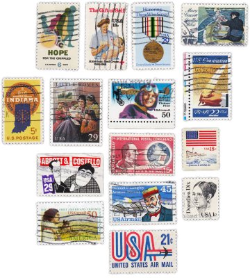купить США набор из 15 марок "Разное"