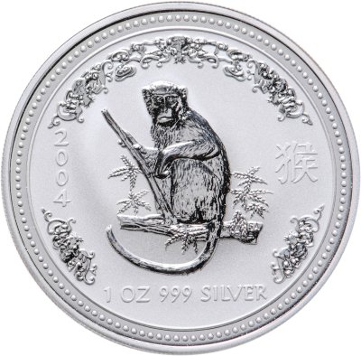 купить Австралия 1 доллар 2004 "Восточный календарь. Год обезьяны"