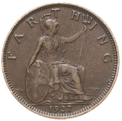 купить Великобритания 1 фартинг (farthing) 1927