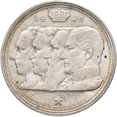 купить Бельгия 100 франков (francs) 1948 (надпись на французском - BELGIQUE)