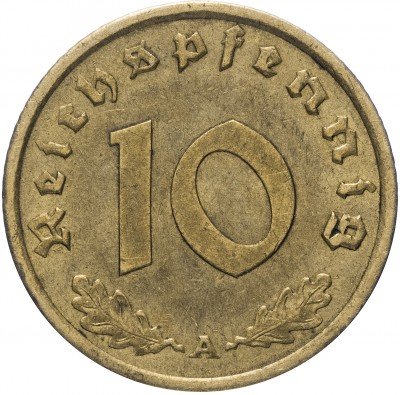 купить Фашистская Германия (Третий Рейх) 10 рейх пфеннигов 1939 "А"