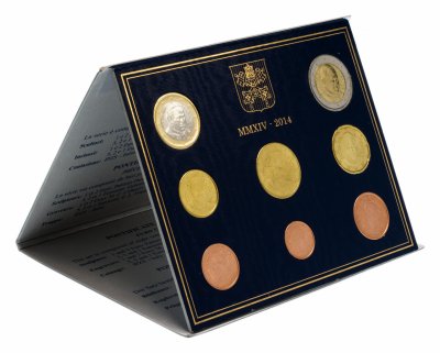 купить Ватикан годовой набор 2014 (8 монет в буклете)