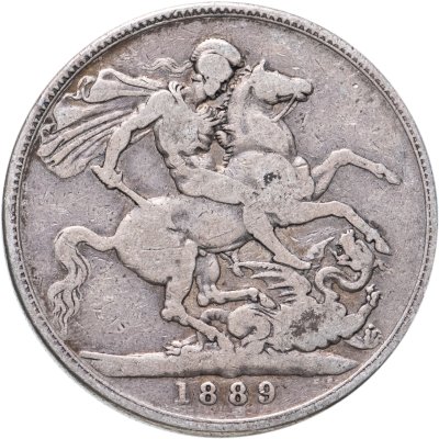 купить Великобритания 1 крона 1889 с портретом Королевы Виктории