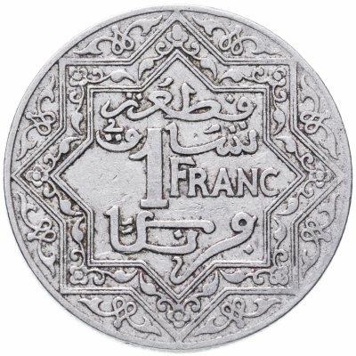 купить Марокко 1 франк (franc) 1921