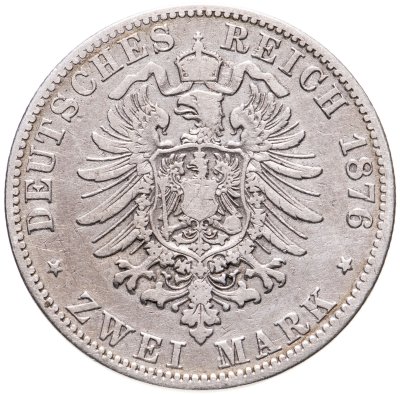 купить Германская империя, Пруссия 2 марки 1876 А - Берлин
