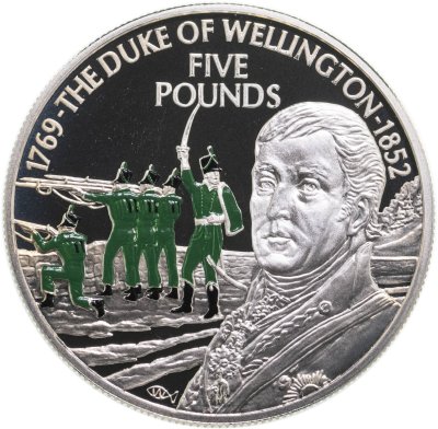 купить Джерси 5 фунтов 2002 "150 лет со дня смерти Артура Уэлсли, 1-го герцога Веллингтон"