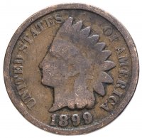 Купить США 1 цент (cent) 1899 Indian Head Cent