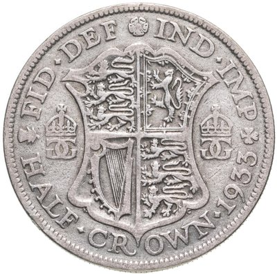 купить Великобритания 1/2 кроны (crown) 1933
