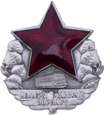 купить Знак "Лучший транспортник" Чехословакия, в футляре