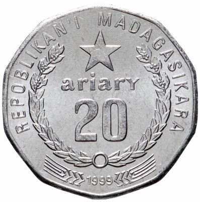 купить Мадагаскар 20 ариари (ariary) 1999