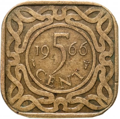 купить Суринам 5 центов (cents) 1966