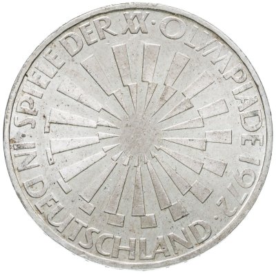 купить Германия (ФРГ) 10 марок 1972 "XX летние Олимпийские Игры, Мюнхен 1972"