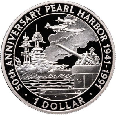 купить Соломоновы Острова 1 доллар (dollar) 1991 50 лет Нападению на Перл-Харбор