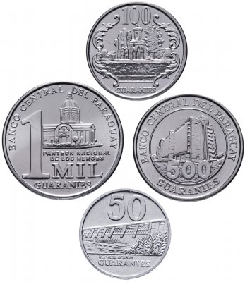 купить Парагвай набор монет 2007-2016(4 штуки)