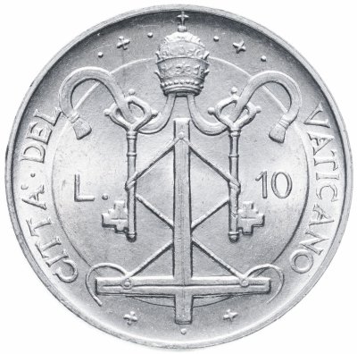 купить Ватикан 10 лир (lire) 1967