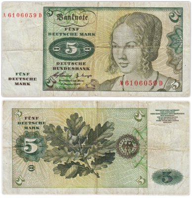 купить Германия ФРГ 5 марок 1960