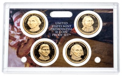 купить США официальный набор монет 2007 год Proof (4 монеты)