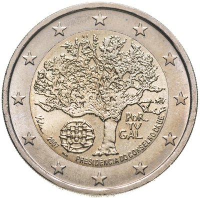купить Португалия 2 евро 2007 "Председательство Португалии в Совете Европейского Союза"