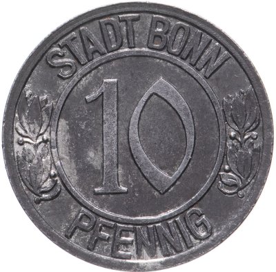 купить Германия (Бонн) нотгельд 10 пфеннигов 1920 "Людвиг ван Бетховен"