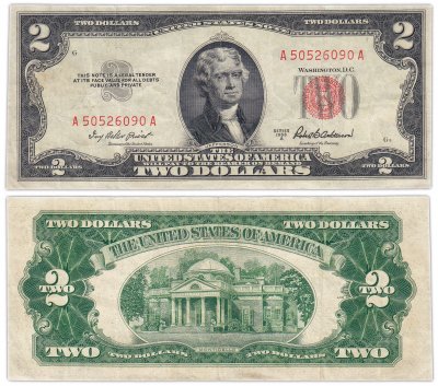 купить США 2 доллара 1953 series 1953A (Pick 380a)