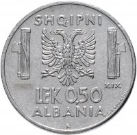 купить Албания 0,5 лек (lek) 1940-1941