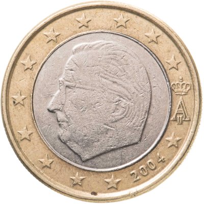 купить Бельгия 1 евро (euro) 2002-2004