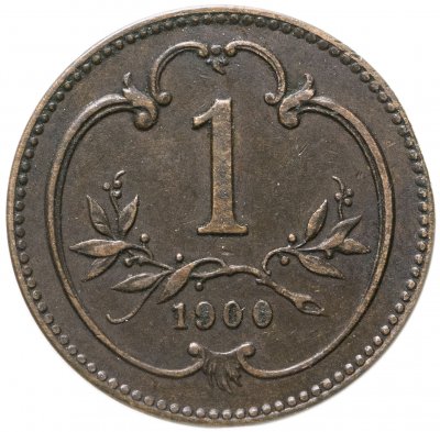 купить Австрия 1 геллер (heller) 1900