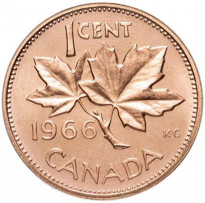 купить Канада 1 цент (cent) 1966