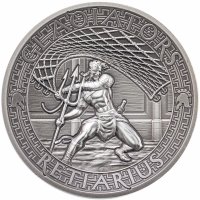 Купить Соломоновы острова 5 долларов 2017 "Гладиаторы - Ретиарий" в футляре, с сертификатом
