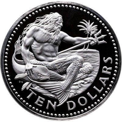 купить Барбадос 10 долларов (dollars) 1978 Proof Нептун