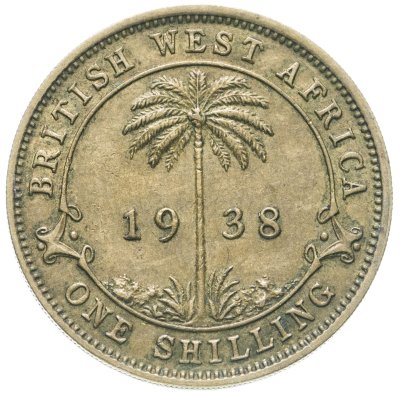 купить Британская Западная Африка 1 шиллинг (shilling) 1938