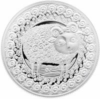 Купить Беларусь 1 рубль 2009 Proof "Знаки Зодиака - Овен"