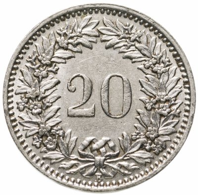 купить Швейцария 20 раппенов (rappen) 1938