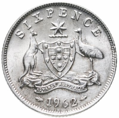 купить Австралия 6 пенсов (pence) 1962