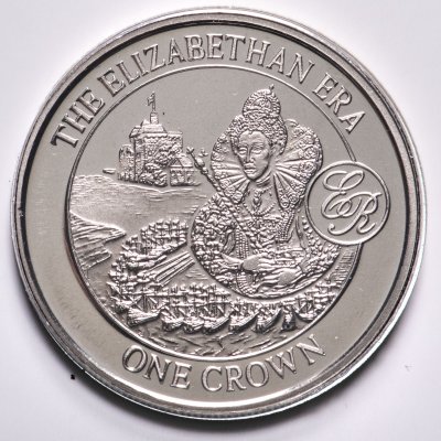 купить Гибралтар 1 крона 2008 "Елизаветинская Эра" в конверте с маркой