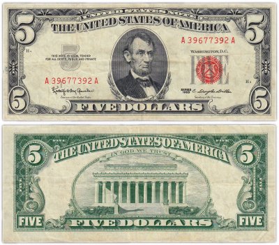 купить США 5 долларов 1963 series 1963 (Pick 383)