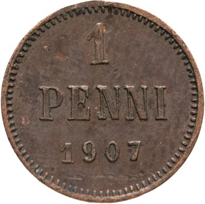 купить 1 пенни (penny) 1907